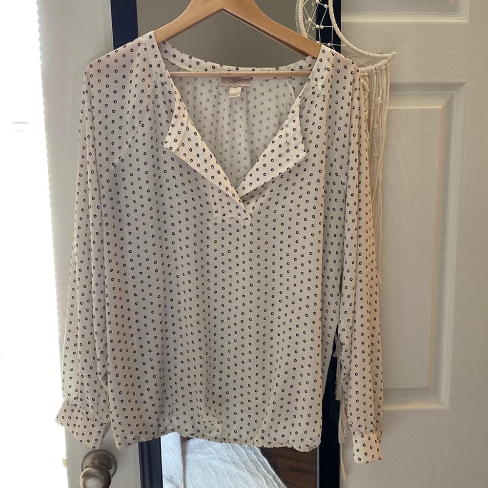 sheer LOFT top